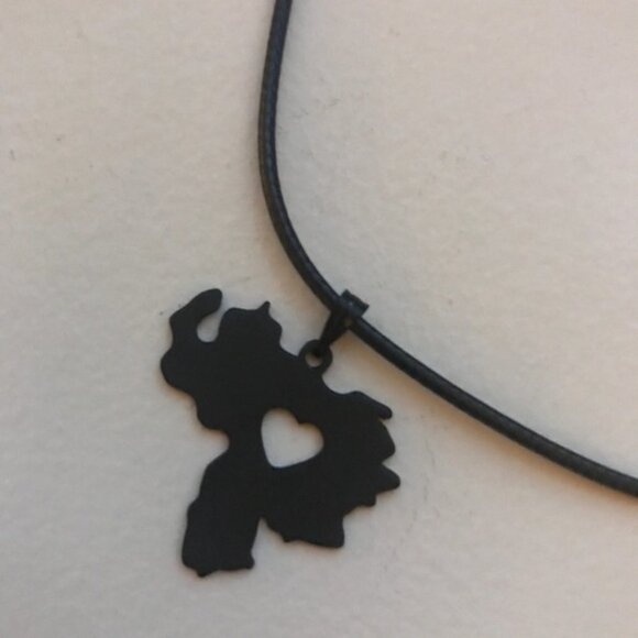 Love Venezuela Necklace - Golden, Silver & Black - Picture 2 of 3